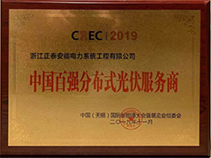 2019中國百強分布式光伏服務(wù)商